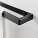 image 5 of House of Home Wall Mounted Black Towel Holder 30cm Rectangle Rail