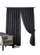 image 4 of Tivoli Fully Lined Pencil Pleat Curtains - Charcoal - 168x183cm | Grey