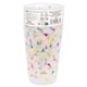 image 2 of Pack of 6 Bright Triangle Birthday 16oz Frosted Reusable Plastic Cups with Foil Stamping