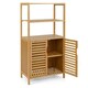 image 2 of COSTWAY Bookcase 5-Tier Bookshelf with Open Shelves Natural Brown