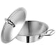 image 1 of Vinod Platinum Triply Stainless Steel Kadai with Lid 30 cm - 4.5 litre