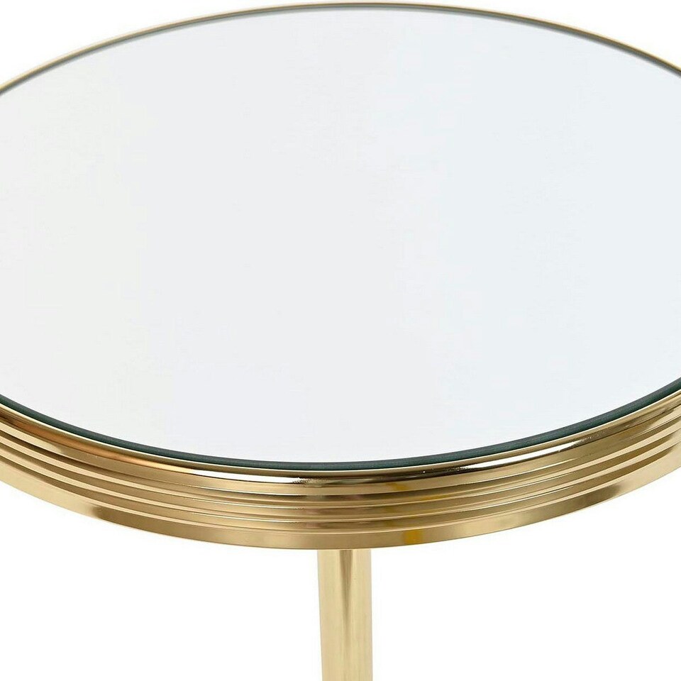 image 1 of Side table DKD Home Decor Mirror Golden Brass (42,5 x 42,5 x 49 cm) N/A