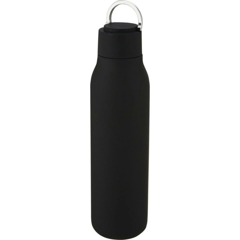 image 1 of Avenue Marka Copper Plated 600ml Flask - Solid Black - One Size
