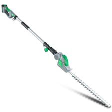 Gracious Gardens 18V 2.4m Cordless Telescopic Long Reach Hedge Trimmer 1 Battery | Green | Green | 1