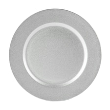 Argon Tableware Metallic Charger Plate - 33cm - Silver Silver