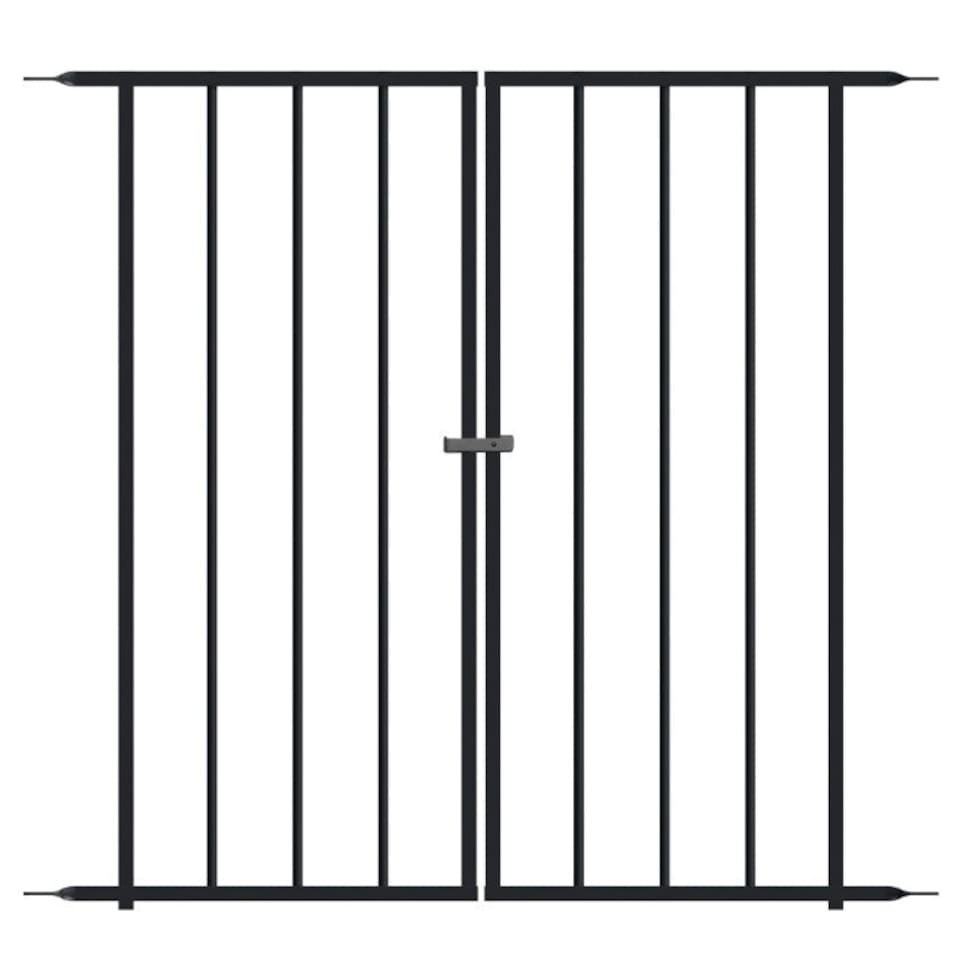 Primrose Metal Abbey Road Fence Gate in Black