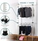 image 4 of House of Home Telescopic White Clothes Rack Wardrobe Organiser Hanging Rail Adjustable Storage | White | Not provided