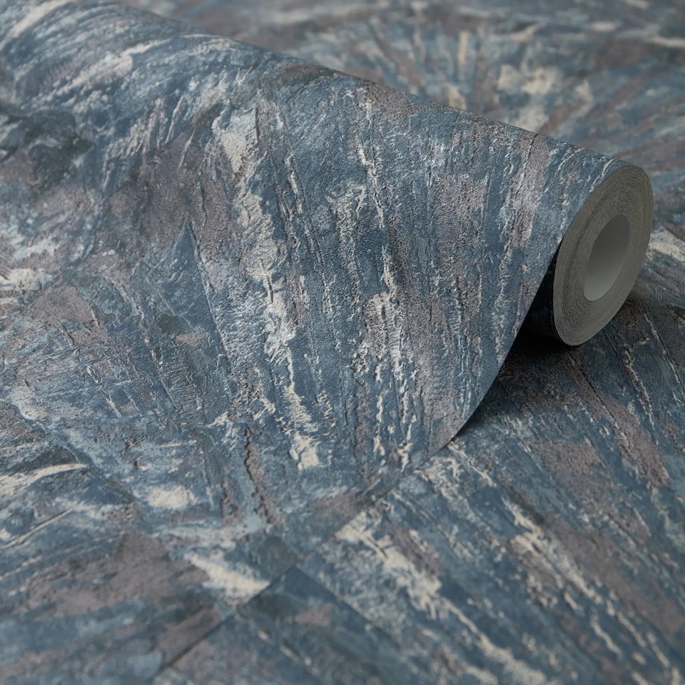 image 1 of Curated Shell Wallpaper in Blue Tones | Blue | Blue Tones