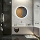 image 2 of kleankin Dimmable Bathroom Mirror with LED Lights, Defogging Film, Silver