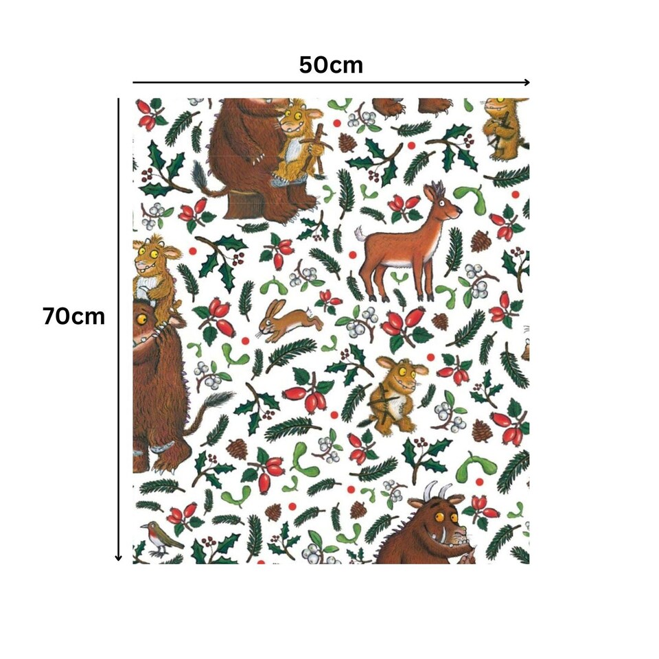 image 1 of The Gruffalo Christmas 4 Sheets & 4 Tags Gift Wrap
