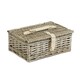 image 2 of Wicker 30cm Antique Wash Split Willow Basket Brown | Brown | One Size