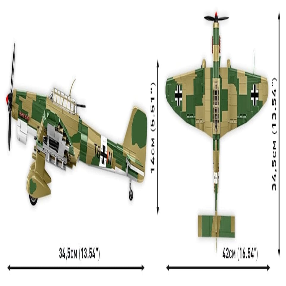 image 1 of Junkers JU 87 B-2 brick plane model - COBI 5748 - 525 bricks