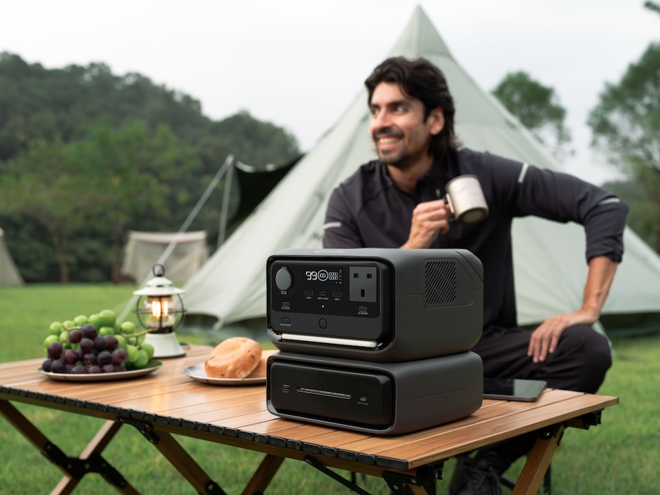 image 1 of EcoFlow River 3 Max portable power station with 576wh capacity & 1200w max power output