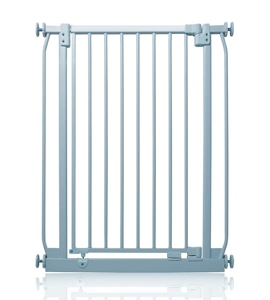 image 1 of Safetots Extra Tall Elite Safety Gate, 71cm - 80cm, Matt Grey, Extra Tall 96.8cm in Height, Pressure Fit Stair Gate