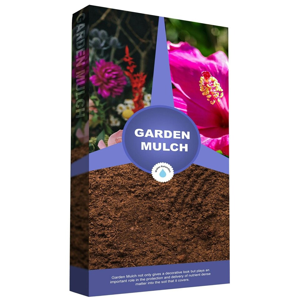 image 1 of 2 x 60L Garden Mulch Decorative Soil Conditioner With Improved Water Retention