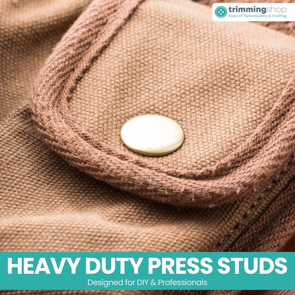 image 1 of 15mm Press Studs 4 Part No Sew Buttons, Durable & Lightweight - 100pcs