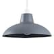 image 1 of ValueLights Civic Metro Grey Ceiling Pendant Shade & Bulb | Grey
