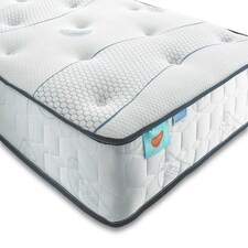 Sareer Cool Blue Pocket Sprung Memory Foam Mattress 4FT White | Small Double