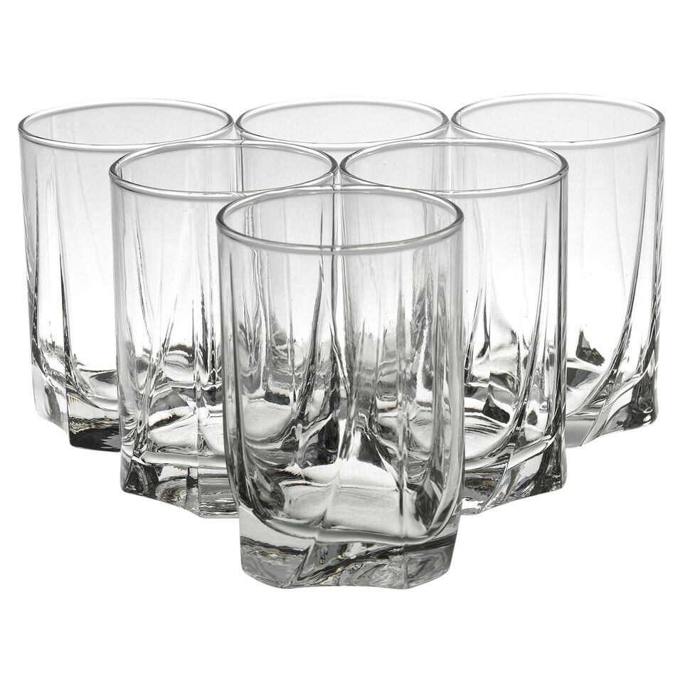 250ml Water Glasses Drinking Glasses Ideal for Water Whiskey, Juice, and  Cocktails Set of 6 | Clear | Water Glasses | 250ml Water Glasses - Tesco  Groceries