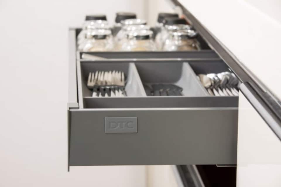 FittingsCo, Twin Pro, Cutlery Soft Close Drawer Box Anthracite, 450W, 350D, 88H (mm)