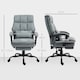 image 7 of HOMCOM Executive Office Chair, PU Leather Desk Chair with Armrests Grey
