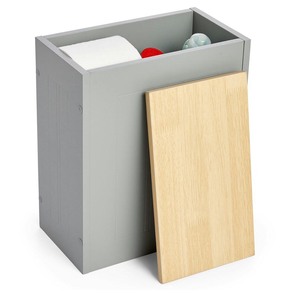 image 1 of VonHaus Shrewsbury Grey Bathroom Storage Box