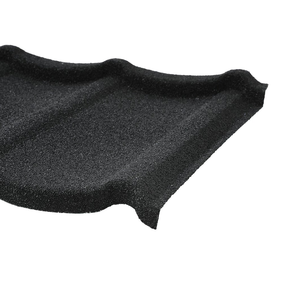 image 1 of Living and Home Tudor Tile Stone Coated Metal Roofing Shingles 5pcs | Black
