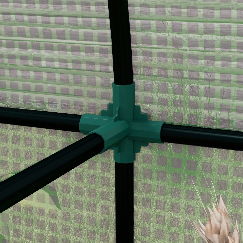 image 1 of Outsunny Tomato Greenhouse with 2 Roll-up Doors, 185 x 94 x 150cm, Green