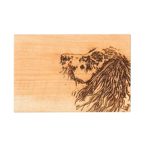 Selbrae House Spaniel Oak Serving Board in Light Brown