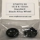image 1 of Staffs Aluminium BBS Style Wheels in Black 16.9x10mm STAFFS40