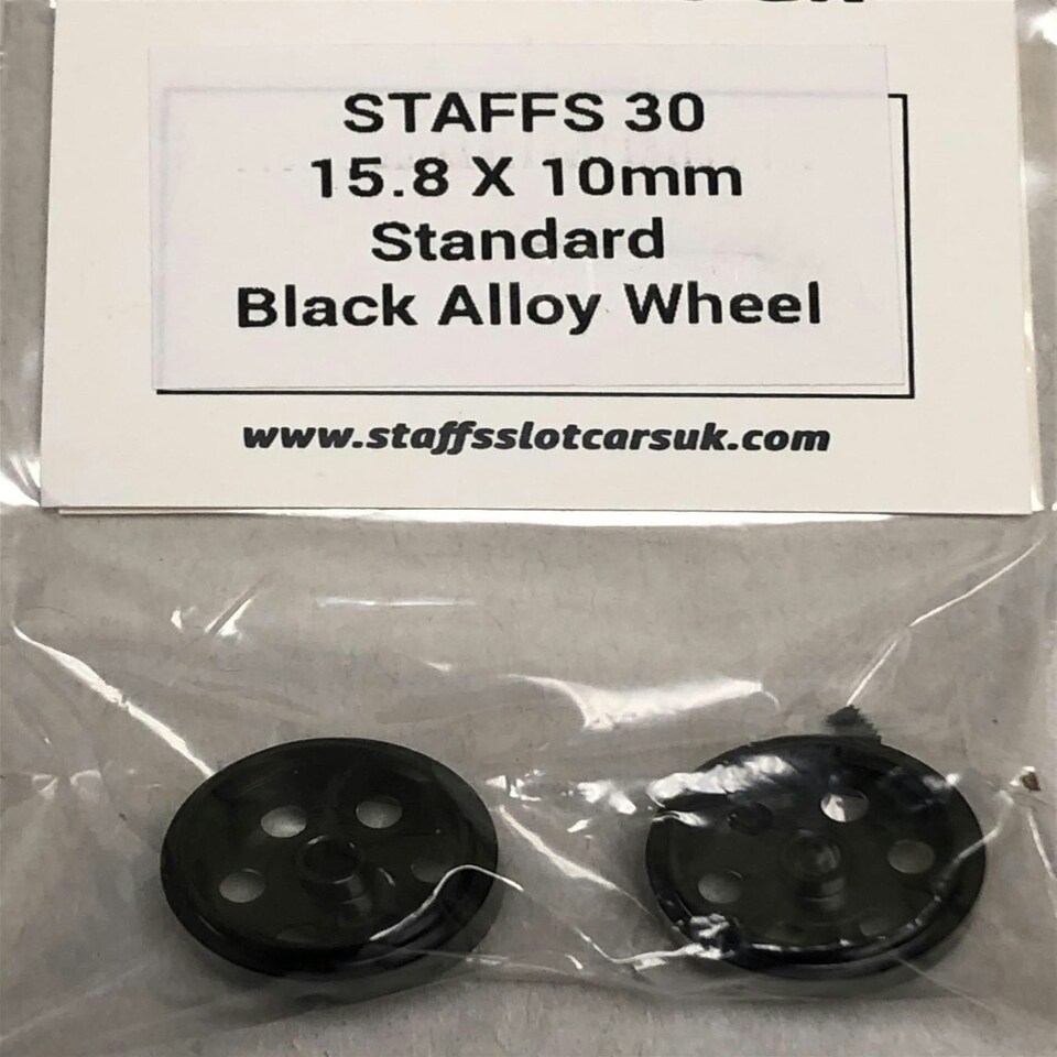 image 1 of Staffs Aluminium BBS Style Wheels in Black 16.9x10mm STAFFS40