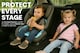 image 8 of Lynmark Potty Training Car Seat Protector Cover with Middle Buckle Hole | Black | Grey | Universal | 2