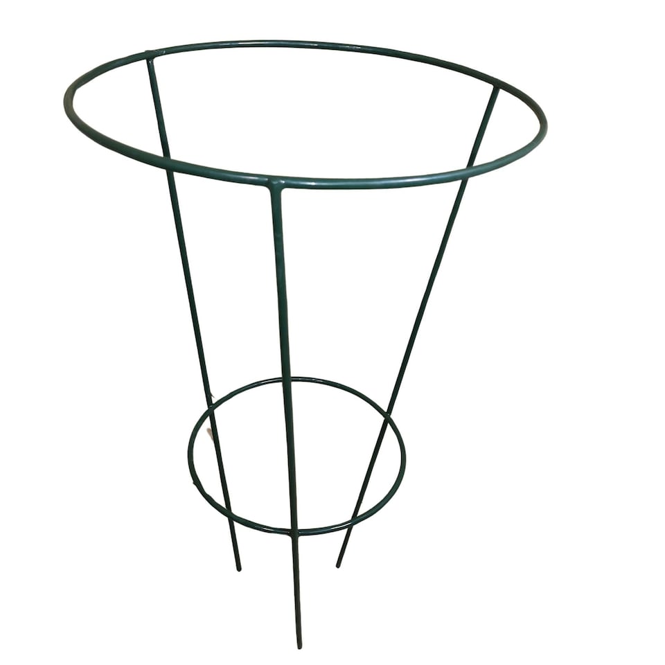 image 1 of Tom Chambers Urban Green Conical Garden Plant Support Ring 30cm -  Medium