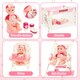 image 4 of Complete Baby Doll Accessories Nursery Set Pretend Role Play Cot Set for Kids Doll Crib Hogh Chair Prentend Play