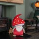 image 3 of 60cm Red Soft Festive Funghi Trumpet Christmas Mushroom Gonk Decoration