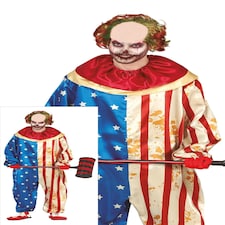 Fancy Dress Adult Mens Patriot Clown - XL