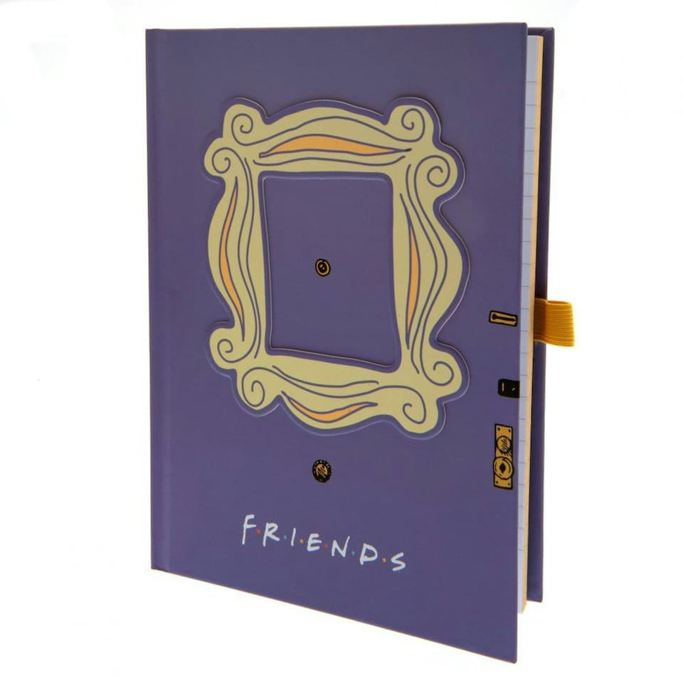 image 1 of Friends Premium Photo Frame A5 Notebook - Purple/Gold - One Size