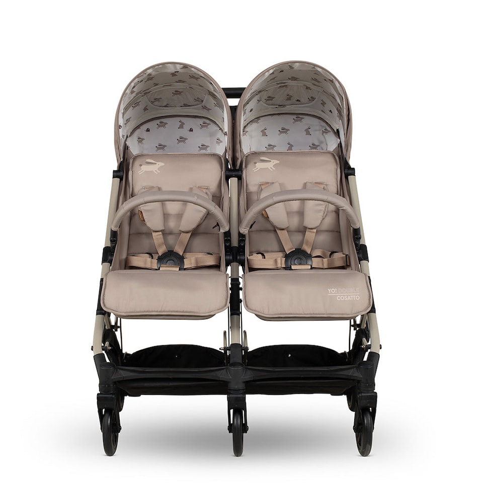 image 1 of Cosatto Yo Double Stroller Twin Pushchair Birth to 22kg