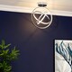 image 2 of BHS Ingel LED Ceiling Light | Silver | Chrome | 1