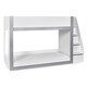 image 1 of Quince Bunk Bed - White and Silver -  Single (90cm)