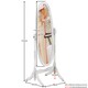 image 3 of Vida Designs Nishano Oval Cheval Mirror Freestanding Rotating Vanity Mirror, White