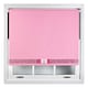 image 1 of FURNISHED Blackout Roller Blind with Pink Glitter Trim and Fuchsia Bow Trimmable Window Shade | Pink | Pink 1 | (W) 160cm x (L) 165cm