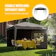 image 2 of Tristar 3x3m Gazebo - Easy Up - PT-7802 - With Side Walls - Gazebo - Waterproof - - Includes Carry Bag - Anthracite