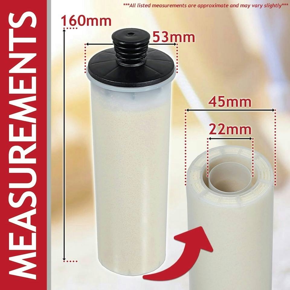 image 1 of SPARES2GO Descaling Filter Cartridge for Karcher SC2 SC3 127V BR SC3MX Upright Easyfix Plus Steam Cleaner