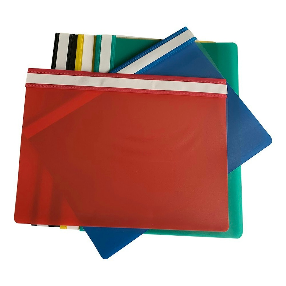 image 1 of Pack of 60 Assorted Colour A4 Project Folders by Janrax