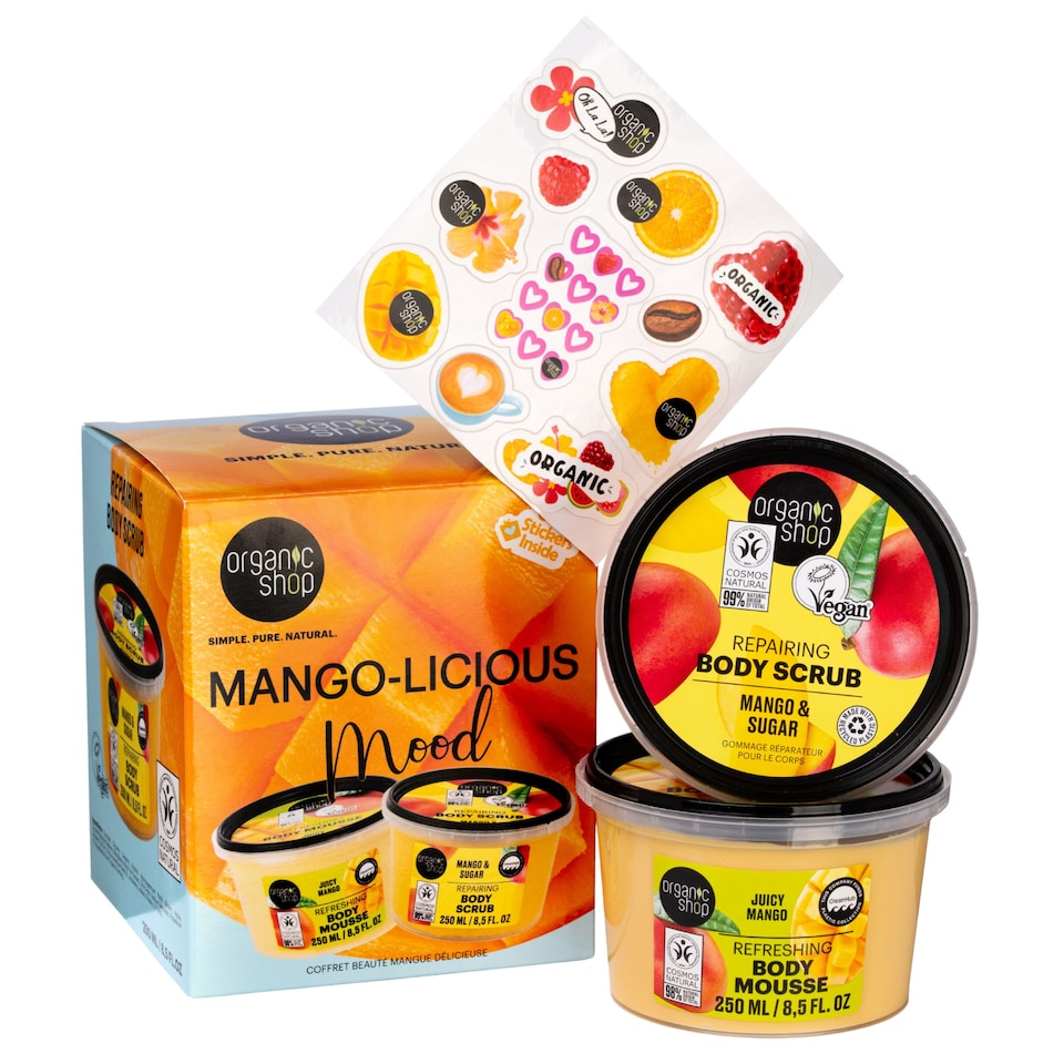image 1 of Organic Shop Mango-Licious Mood Beauty Gift Set 250ml/250ml