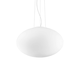 image 1 of Candy 1 Light Large Globe Ceiling Pendant White, E27