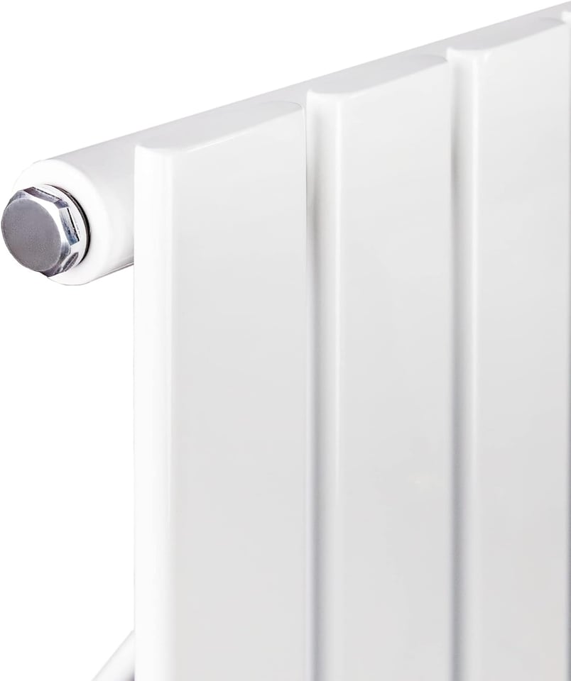 image 1 of Radiator Single Panel 600x1156mm Flat Panel Vertical Column Radiator | White | 1