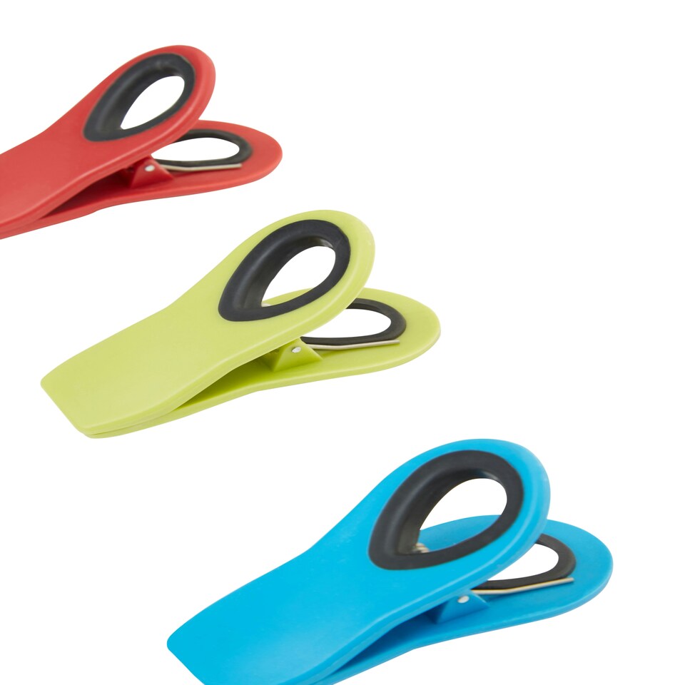 image 1 of Interiors By Premier Stylish Set Of Three Magnetic Clips, Practical Design Magnetic Cips For Kitchen, Durable Magnetic Clips