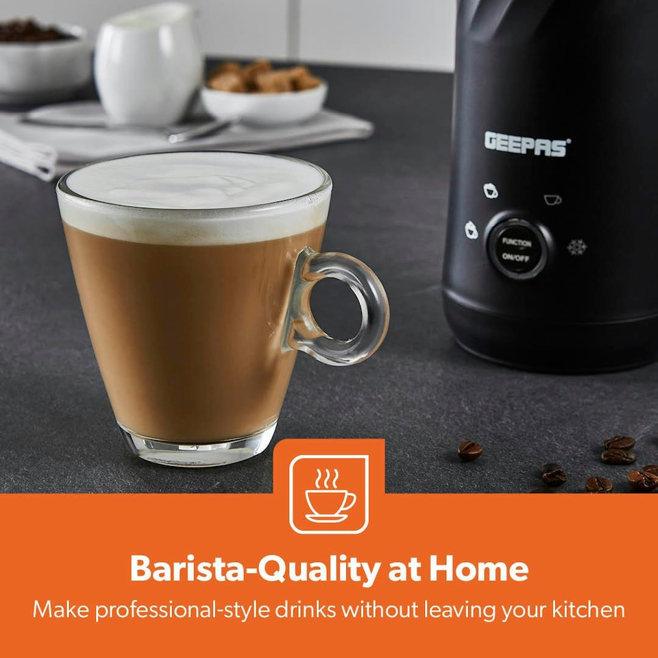 image 1 of GEEPAS 4-Setting Electric Milk Frother